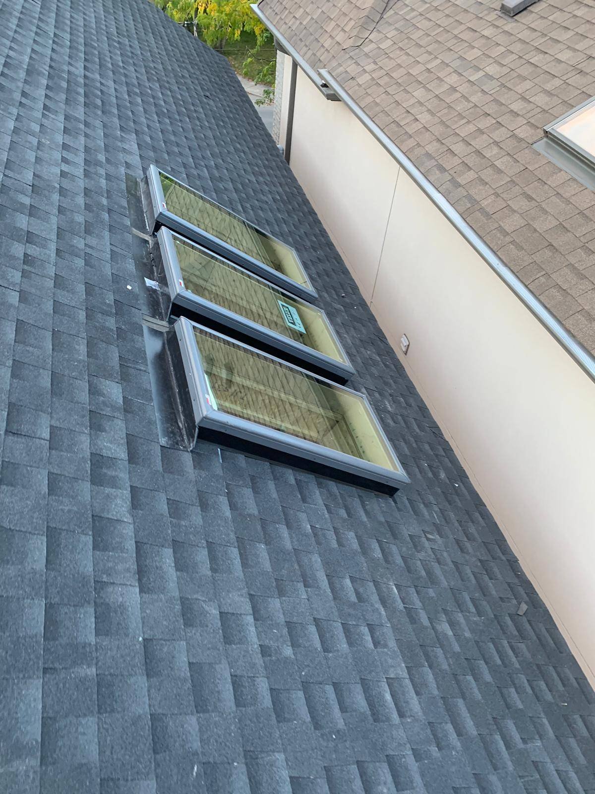 Scarborough roofing — skylight flashing in Guildwood