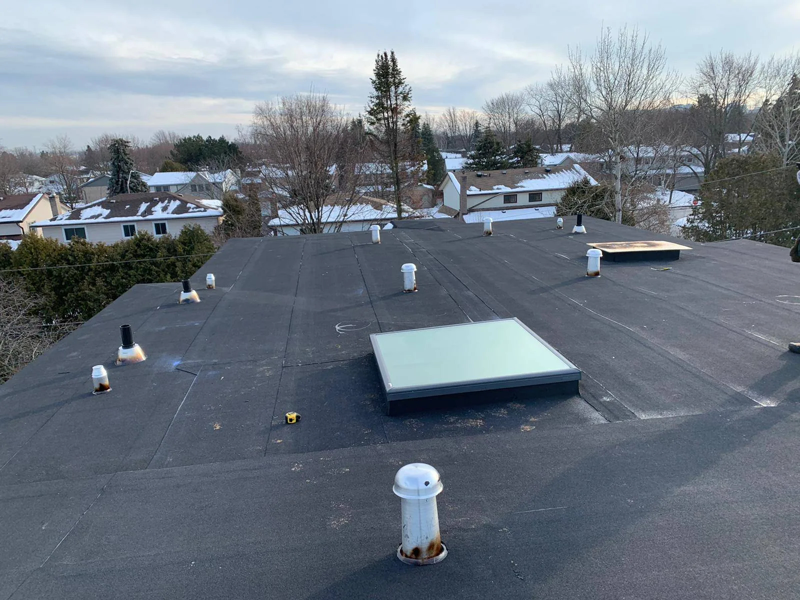 North York roofing — flat roof torch-on work