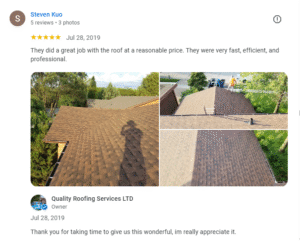 google roofing reviews in Toronto